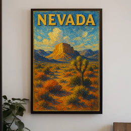 Nevada Desert Landscape Poster