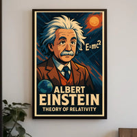 Albert Einstein Theory Of Relativity Poster
