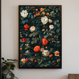 Lush Floral Beauty Botanical Art Poster