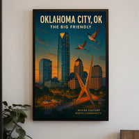 Oklahoma City The Big Friendly Poster