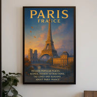 Parisian Romance: Vintage Eiffel Tower Art Print