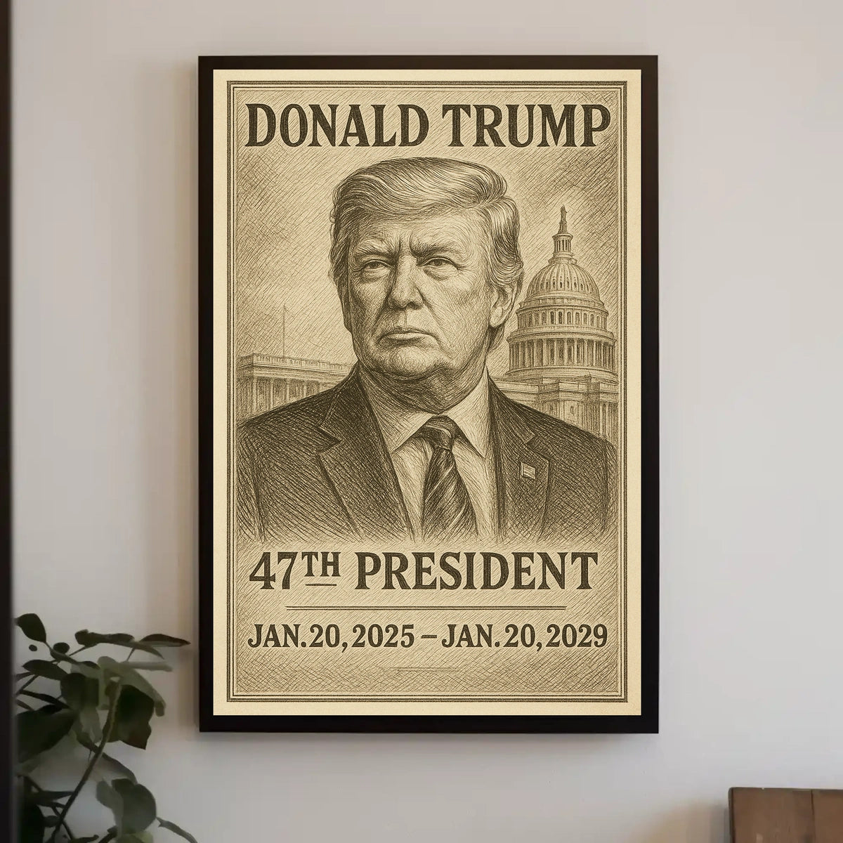 Donald Trump 47th President Poster