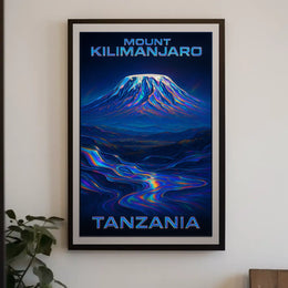 Mount Kilimanjaro Travel Surrealism Poster