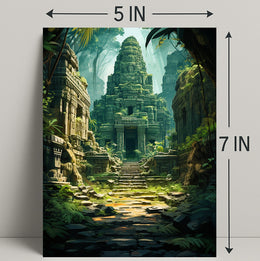 Ancient Jungle Temple Poster