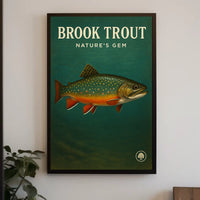 Brook Trout NatureS Gem Poster