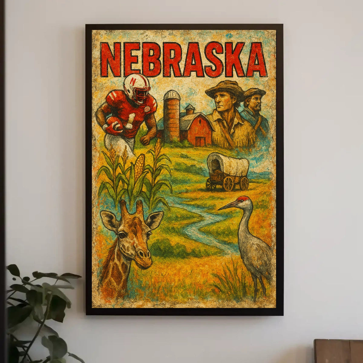Nebraska A Journey Through Heritage Poster