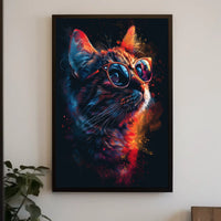 Cool Cat Vibes Poster