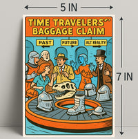 Time Travelers' Baggage Claim Poster PosterGoat
