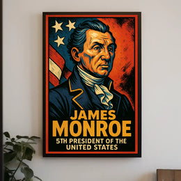 James Monroe Fifth President Poster Scenic Wall Art 18x24