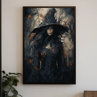 Enigmatic Forest Witch Poster