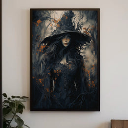 Enigmatic Forest Witch Poster