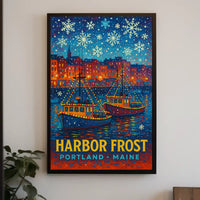 Harbor Frost in Portland, Maine Poster