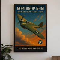 Northrop N-1M 1940 Aviation Art Poster Print