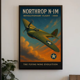 Northrop N-1M 1940 Aviation Art Poster Print