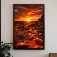 Desert Sunset Serenity Poster