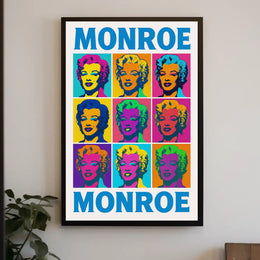 Monroe Pop Art Tribute Poster PosterGoat