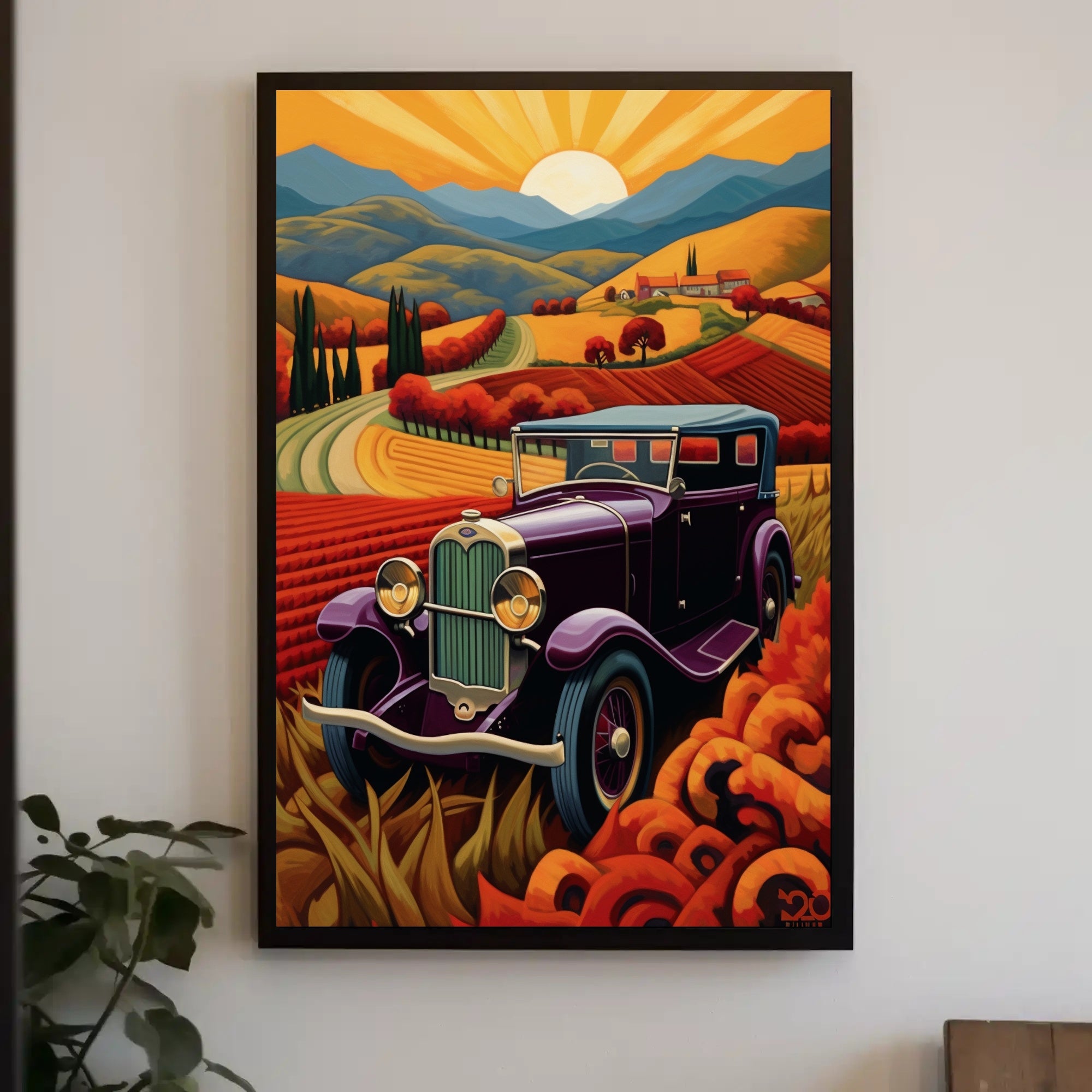 Vintage Journey Through the Countryside Poster