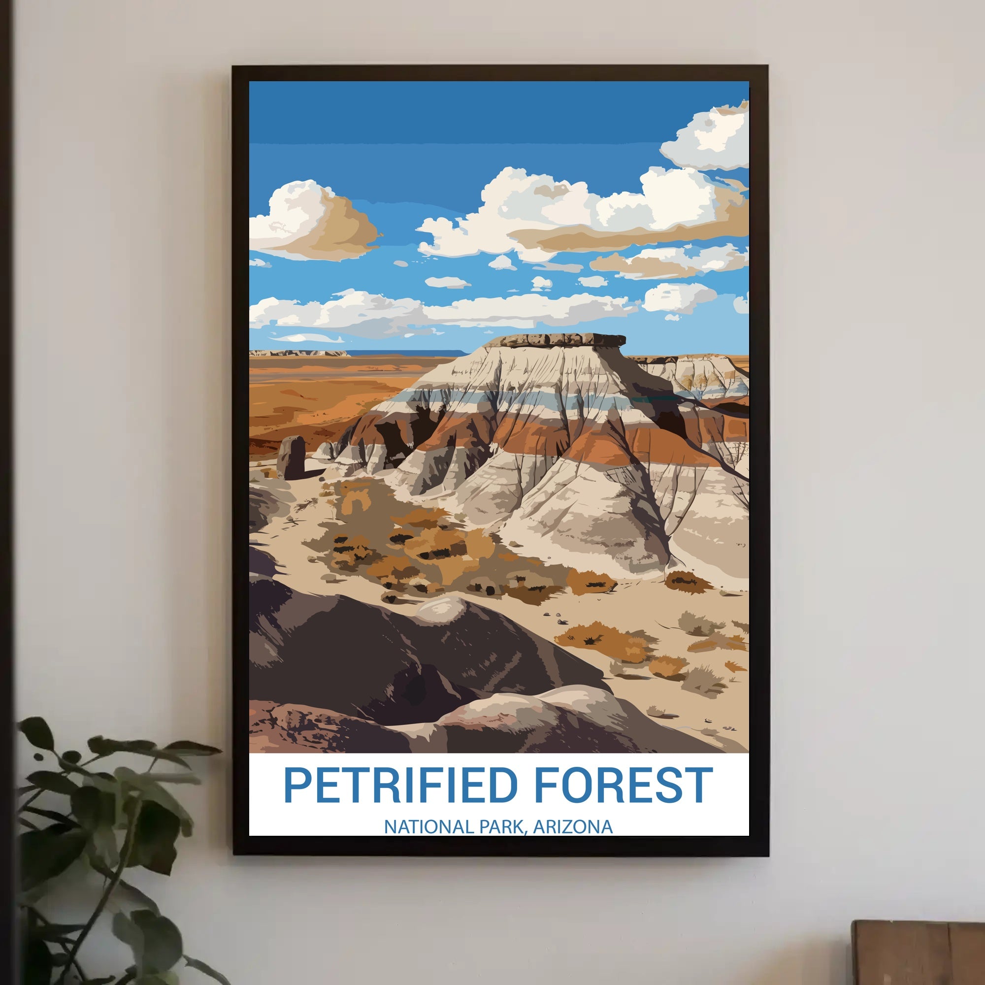 Petrified Forest Arizona Vintage Travel Poster