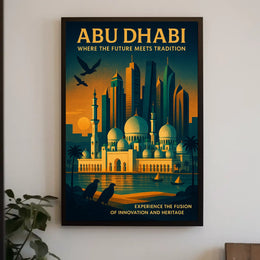 Abu Dhabi Harmony Future Meets Tradition Poster