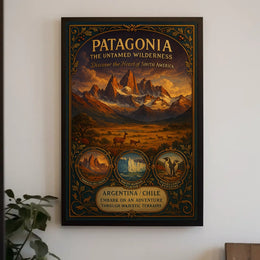 Patagonia The Untamed Wilderness Poster