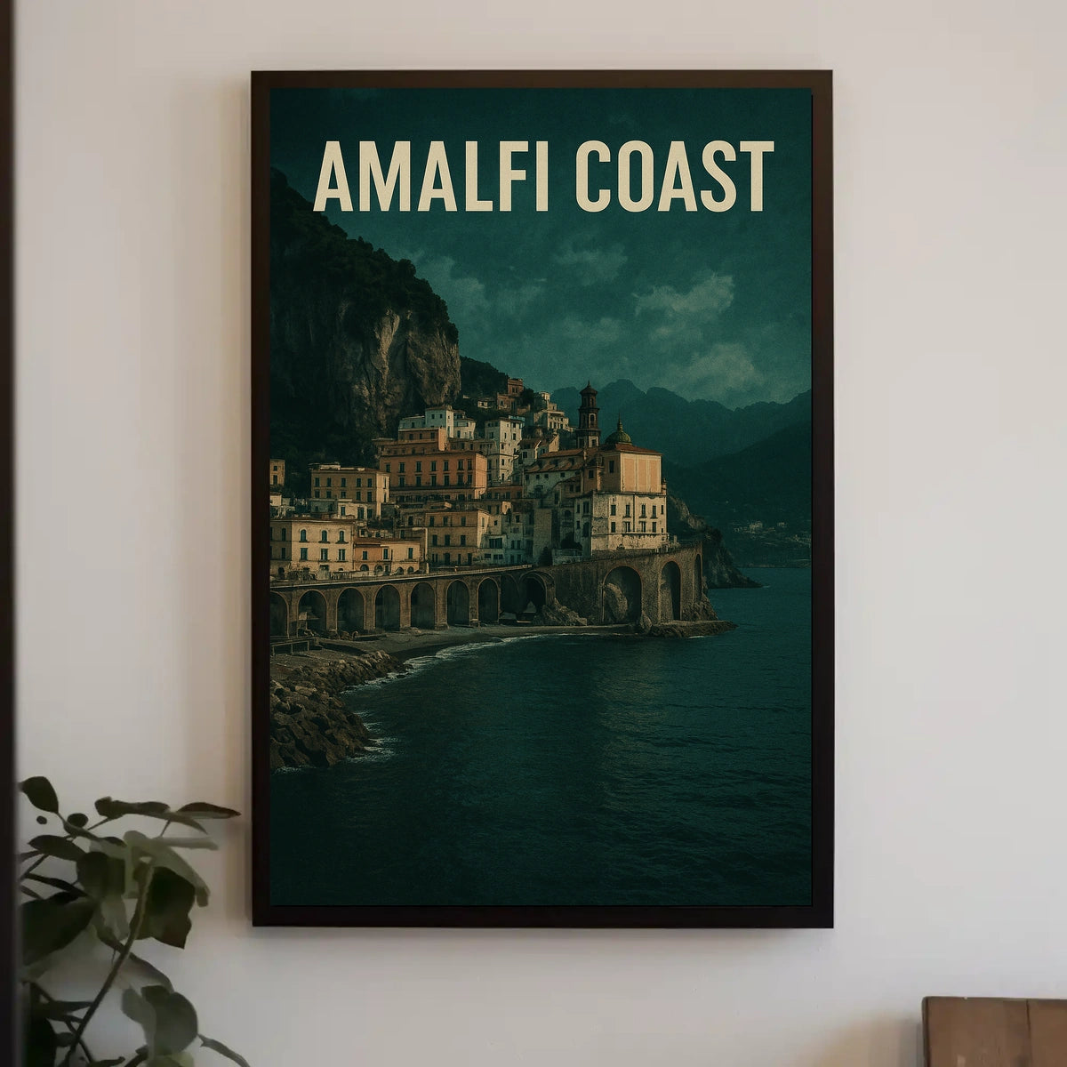Amalfi Coast Poster Wall Art Scenic Print For Travel Lovers