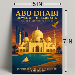 Abu Dhabi Cultural Heritage Travel Poster