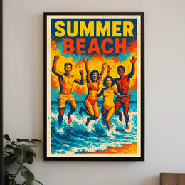 Summer Beach Vibes Poster