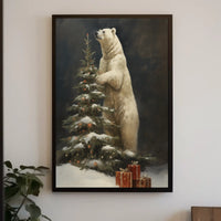 Polar BearS Christmas Poster
