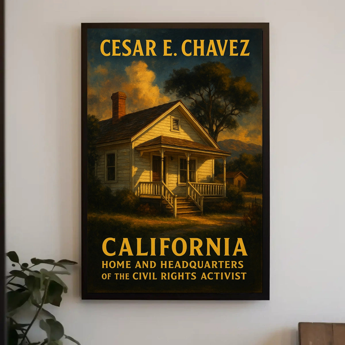 Cesar E. Chavez Civil Rights Activist Poster