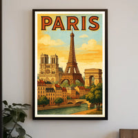 Paris Vintage Travel Poster PosterGoat