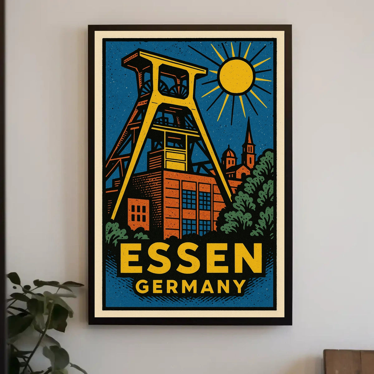 Essen, Germany Industrial Heritage Poster