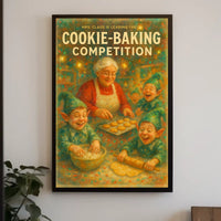 Mrs. ClausS Cookie-Baking Competition Poster