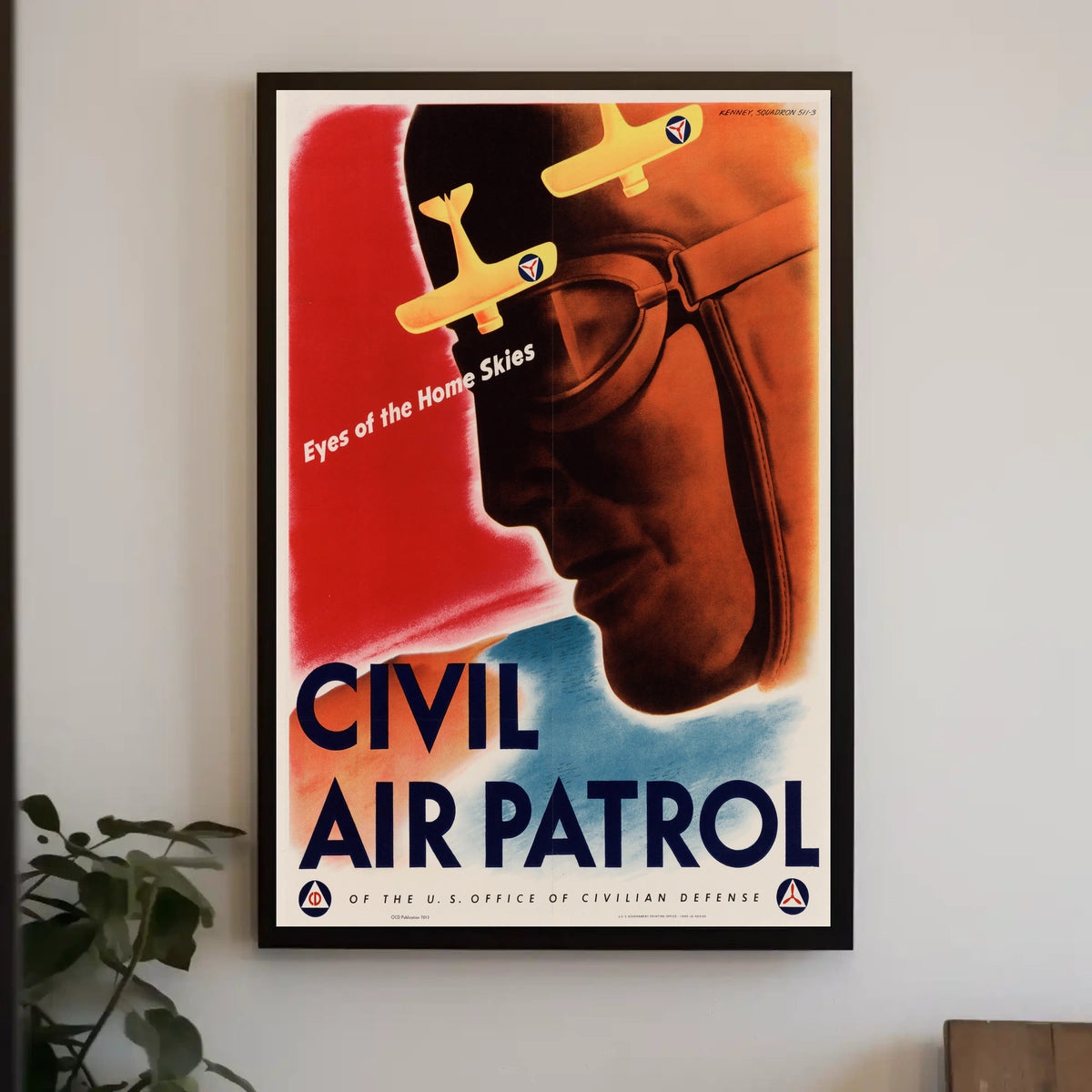 Eyes of the Home Skies WWII Poster