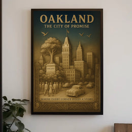 Oakland The City Of Promise Poster