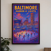 Baltimore Harbor of Lights Poster