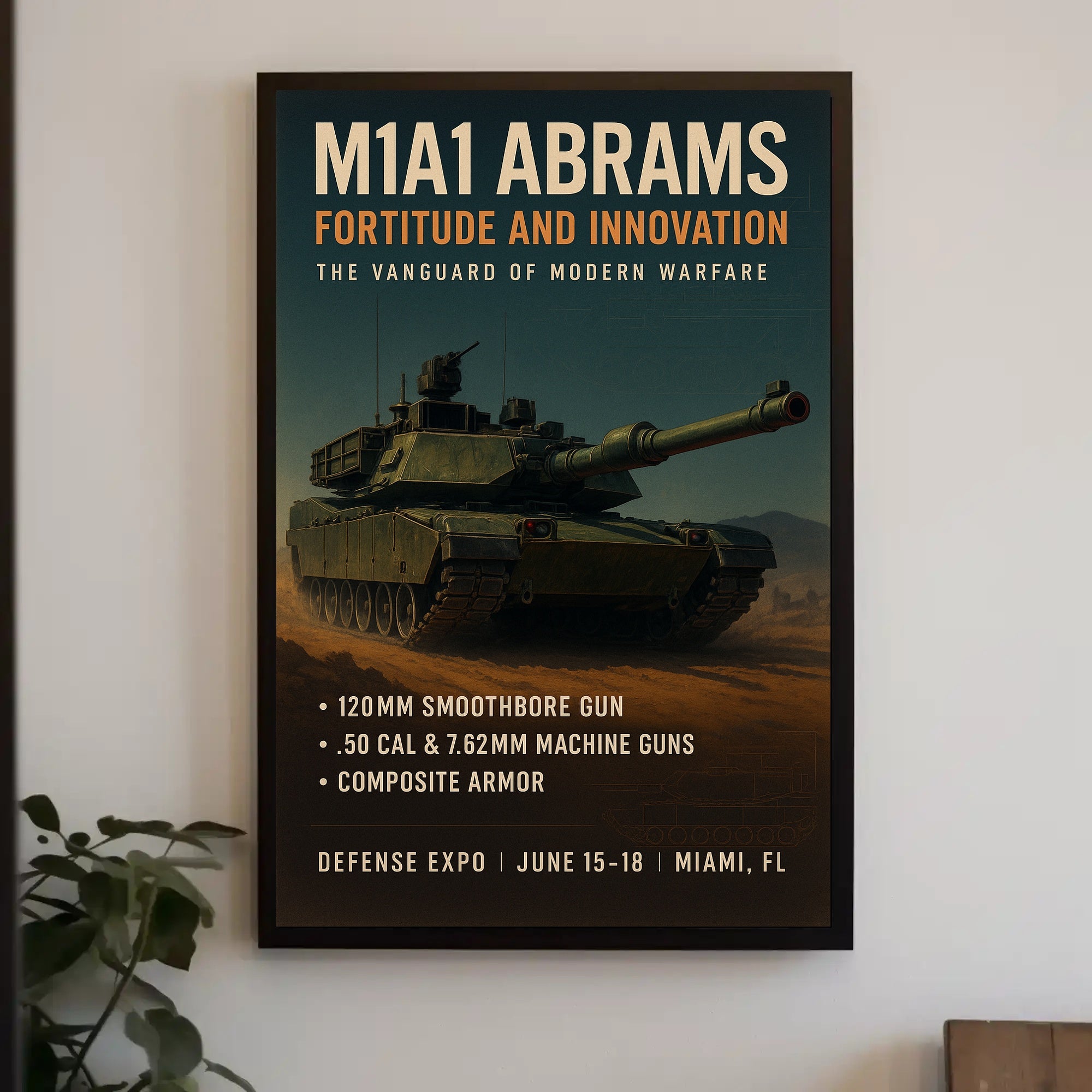 M1A1 Abrams Fortitude and Innovation Poster