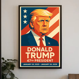 Trump Visionary American Dream Patriotic Pop Art Poster