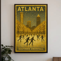 Atlanta Southern Snowfall Poster