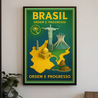 Brazil Ordem E Progresso Poster