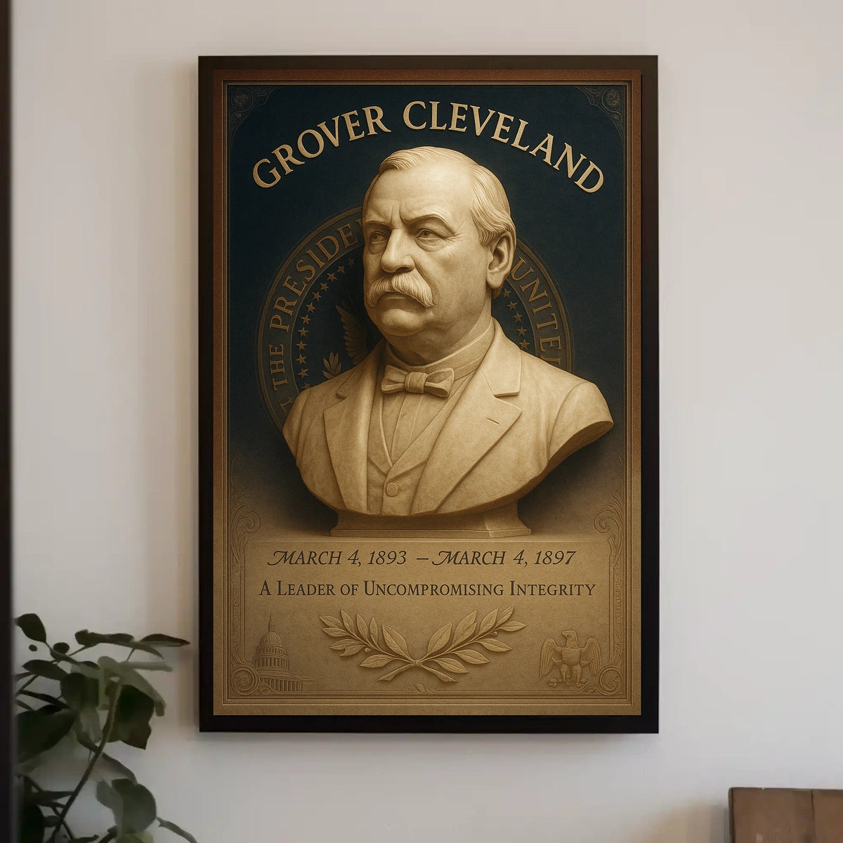 Grover Cleveland A Leader of Uncompromising Integrity Poster