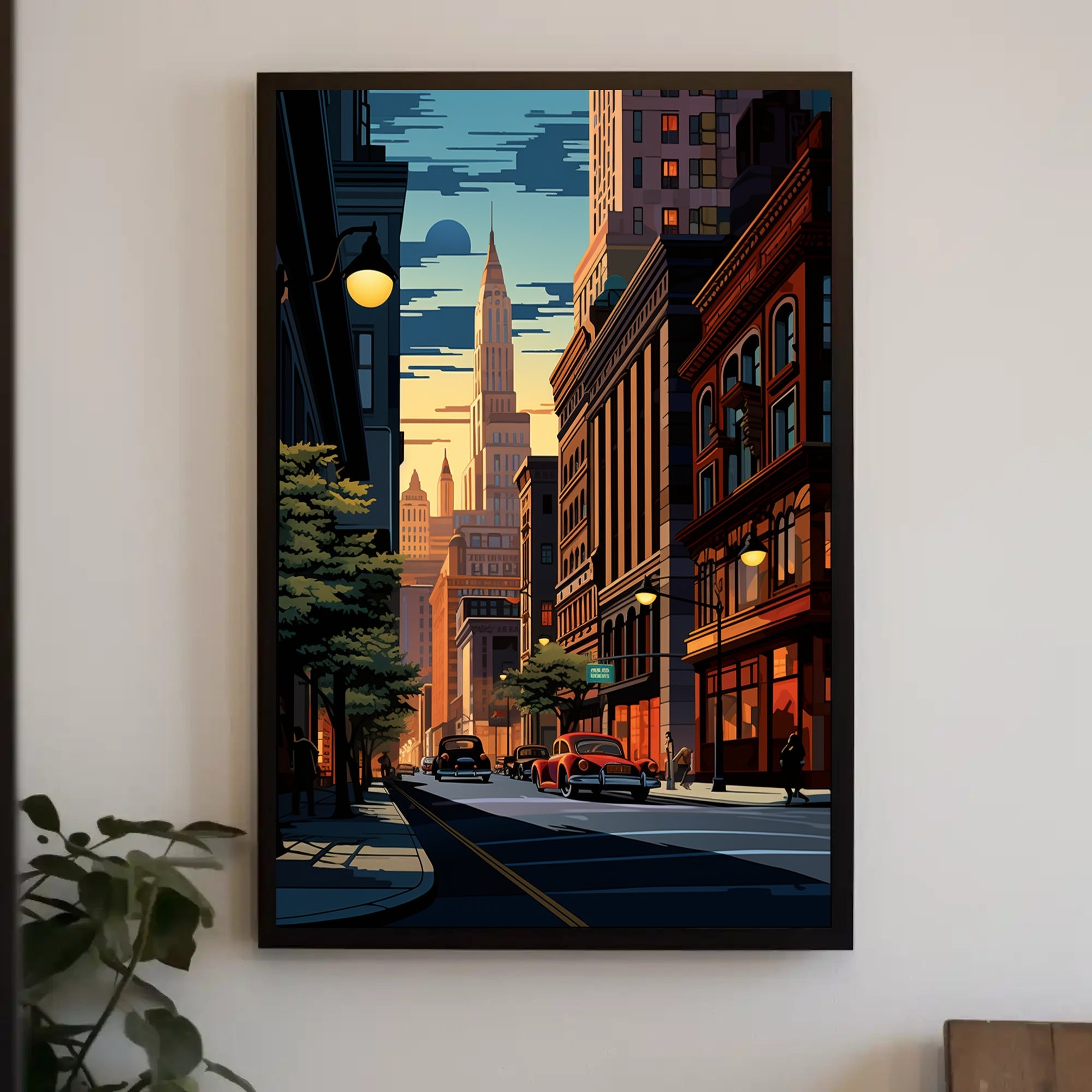 Urban Sunset Poster PosterGoat