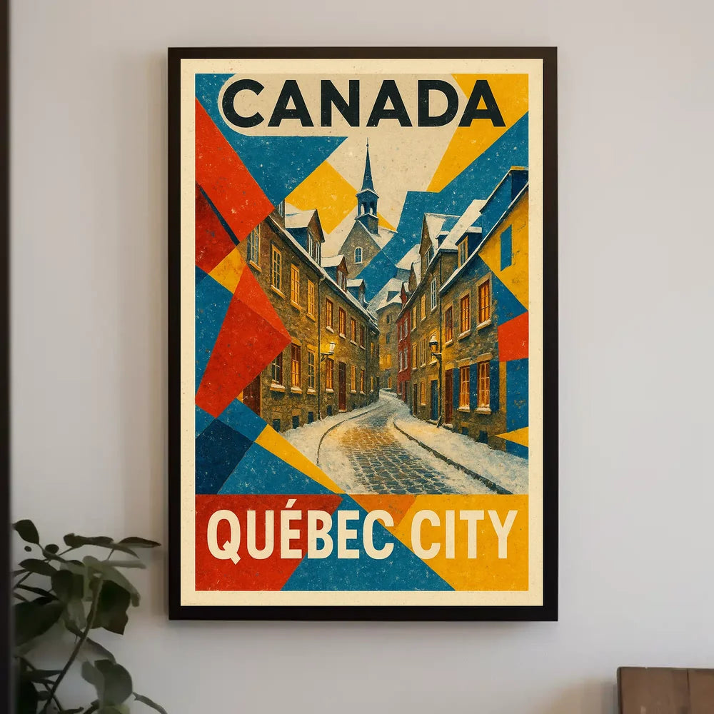 Abstract Art Deco Inspired Visual Poster