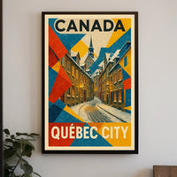 Abstract Art Deco Inspired Visual Poster