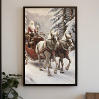 Winter Wonderland Sleigh Ride Poster