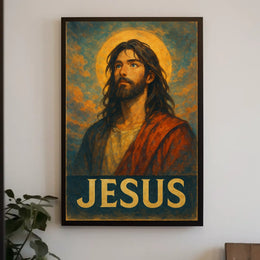 Jesus Iconic Portrait Poster