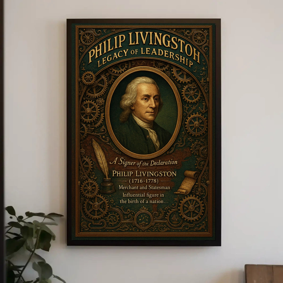 Philip Livingston Legacy of Leadership Poster