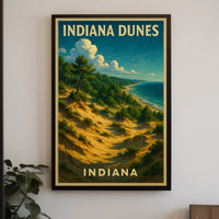 Indiana Dunes Scenic Landscape Poster