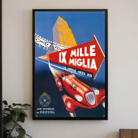 Mille Miglia 1935 Racing Event Poster
