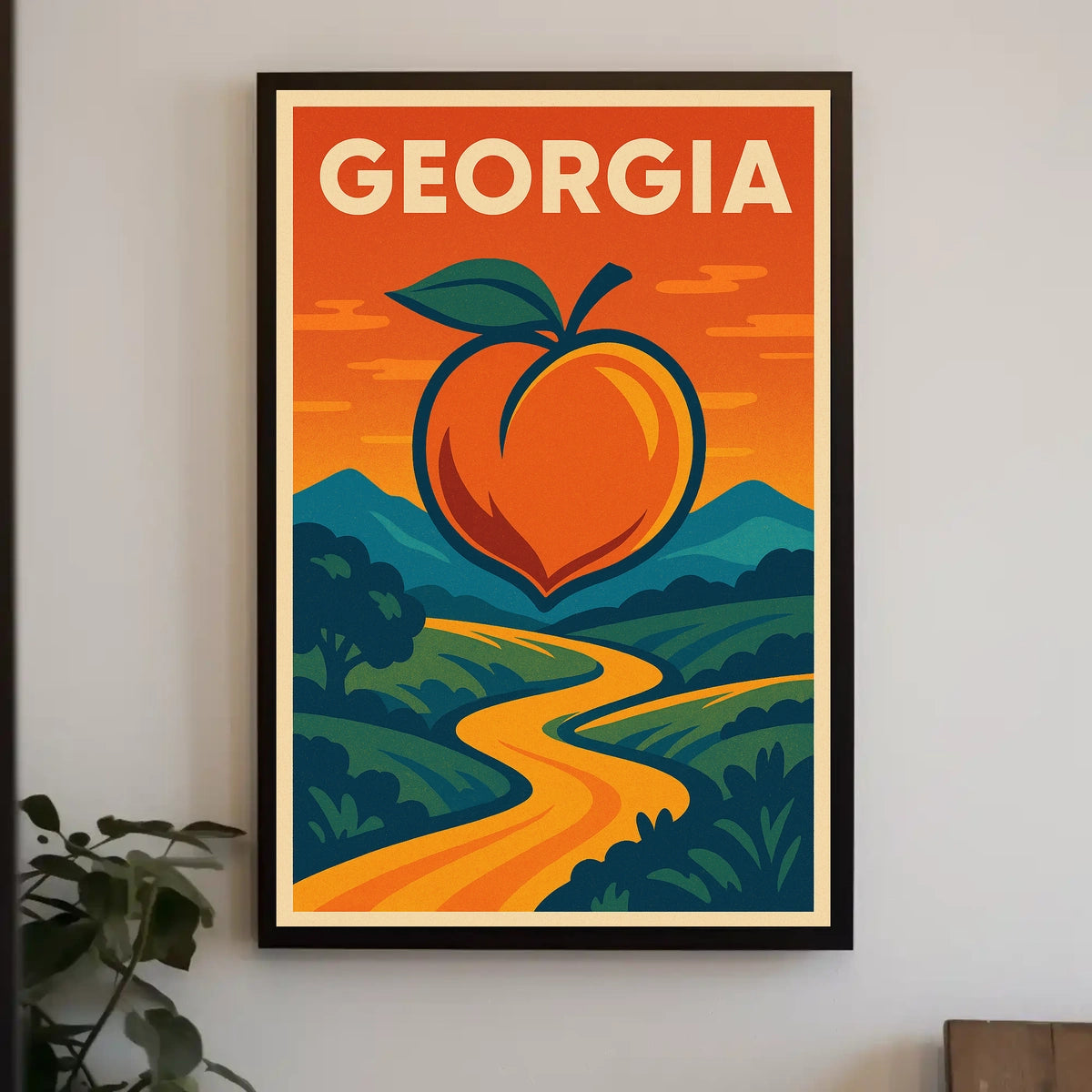 Georgia Peach Poster