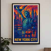New York City Iconic Landmarks Poster